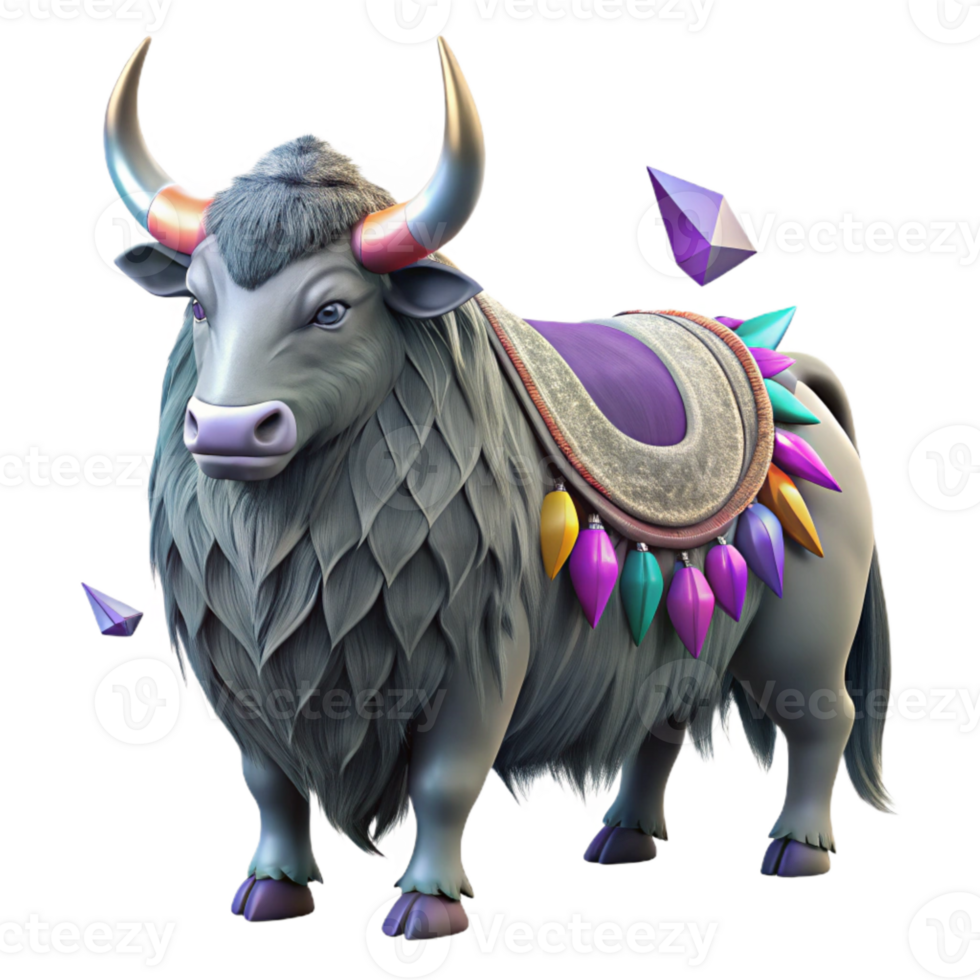 extraordinary traditional Yak Silhouette Himalayan Animal Isolated exclusive png