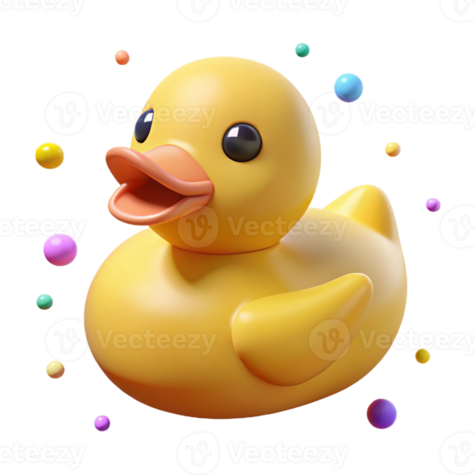 dramatic abstract Yellow Rubber Duck Bath Toy Cutout for Kids Designs high quality png