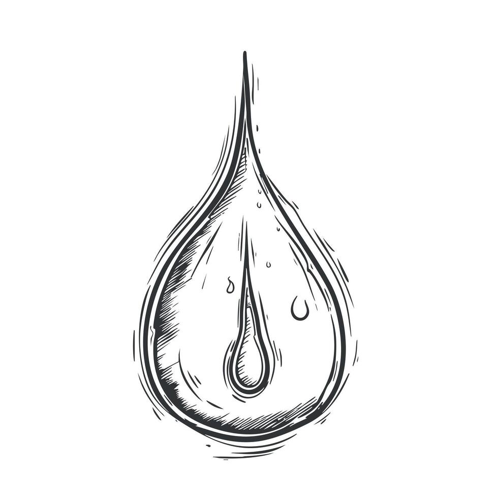 water drawing doodle icon vector