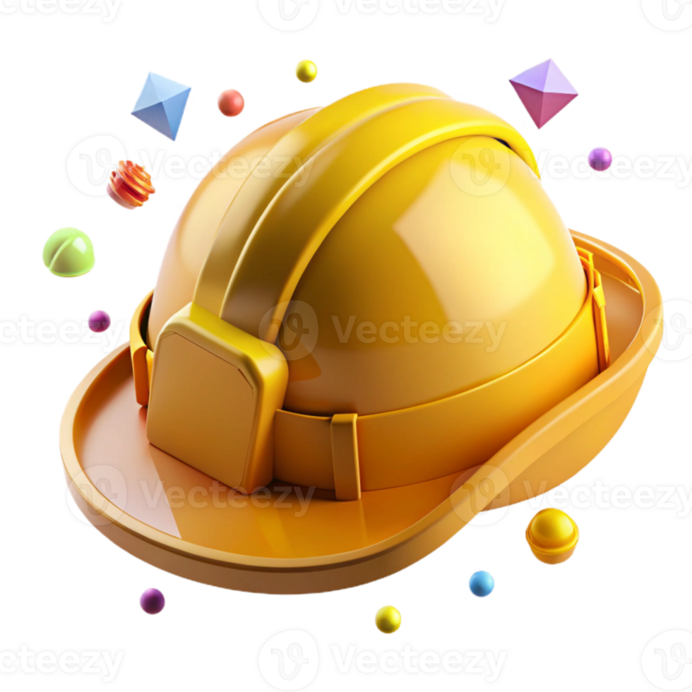 extraordinary rustic Yellow Safety Helmet Construction Site Isolated premium png