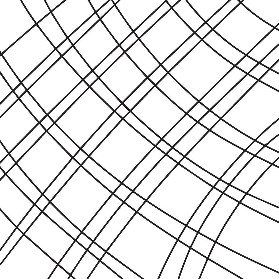 Black stripes background. Hand drawn stripes. Deformed stripes, wavy lines, doodles. illustration vector