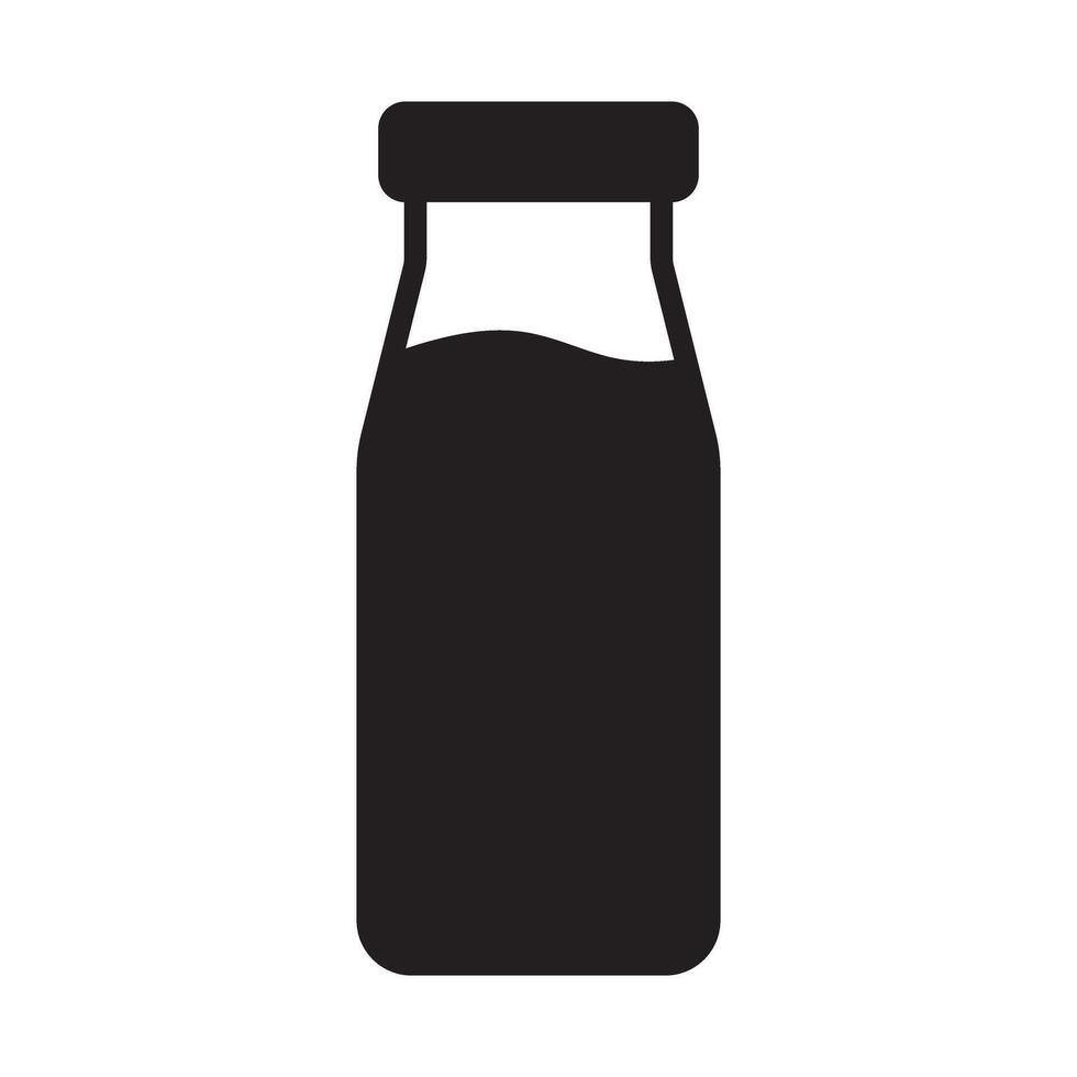 Bottle icon. Milk bottle icon. Milk jar icon. vector