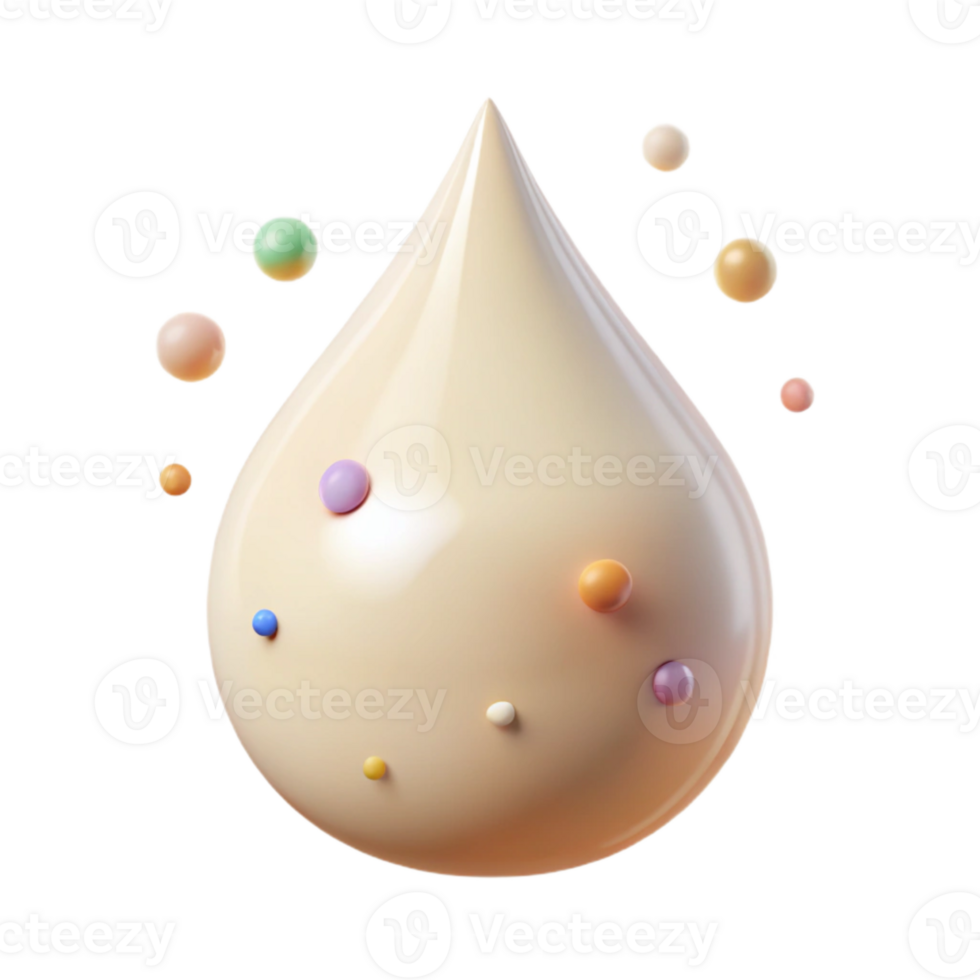 vibrant modern Cream Texture with Chocolate Chips Isolated for Cookie Recipes original png