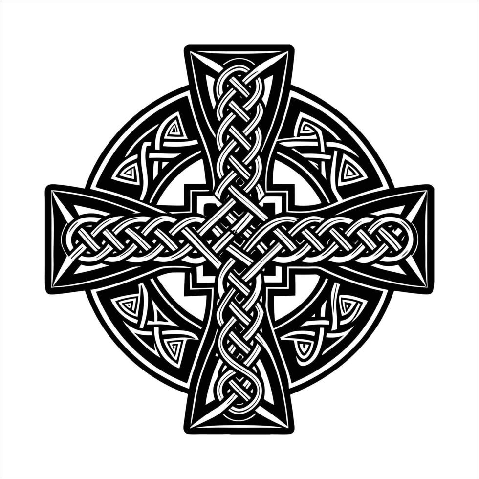 Celtic Knot Cross vector