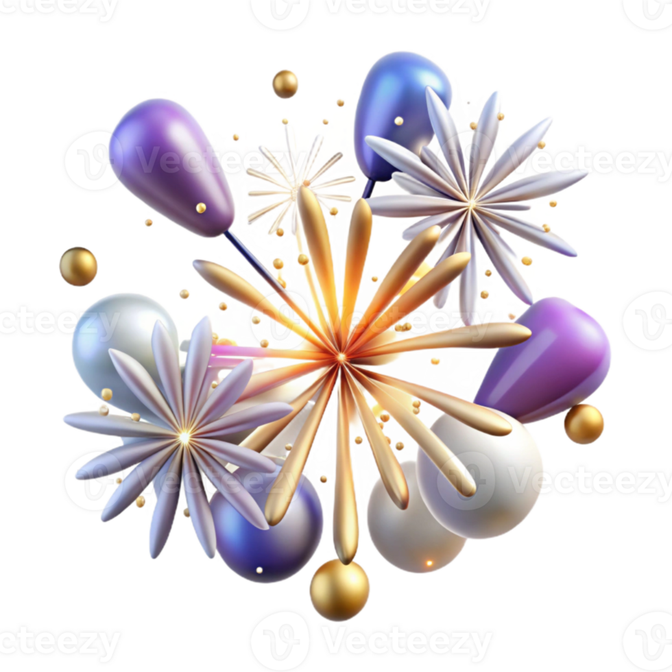 stunning classic Fireworks Sparks Isolated for Digital Art high resolution png