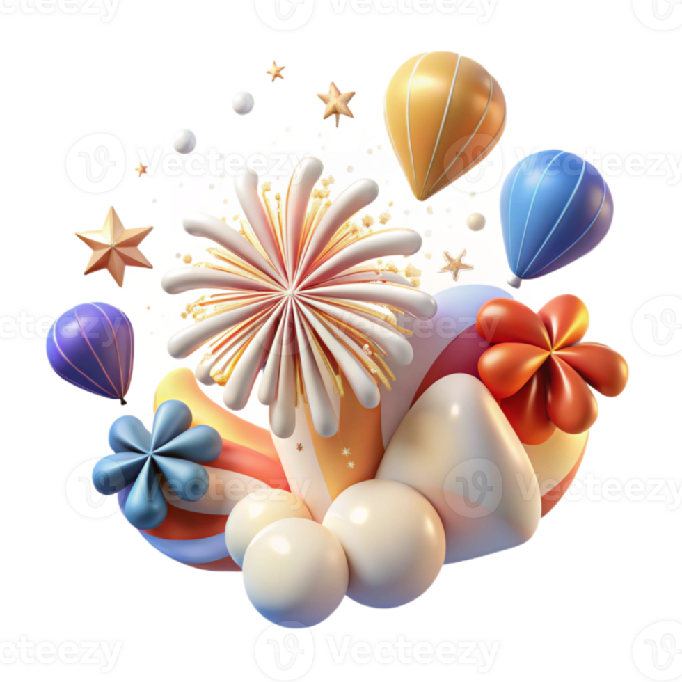 elegant rustic Fireworks Trail Effect Cutout for Night Sky Scenes premium png