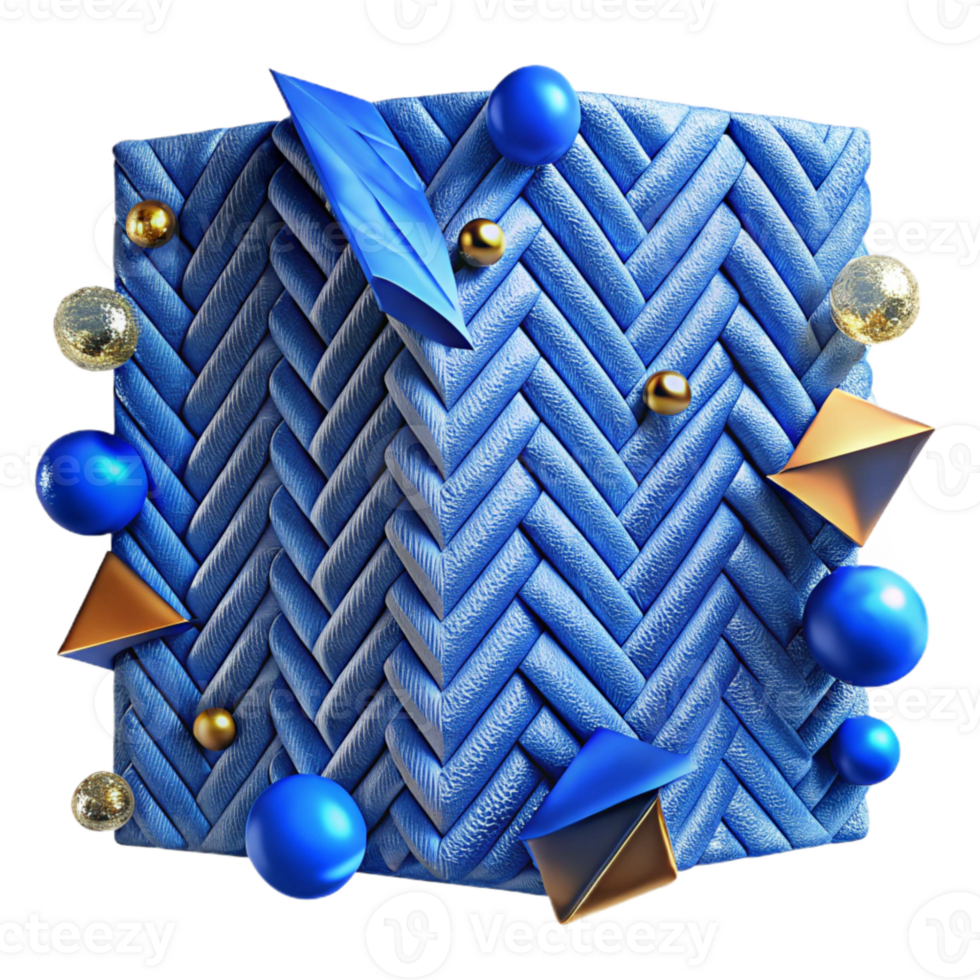 magnificent creative Herringbone Pattern Blue Transparent Background for Textile Design high quality png