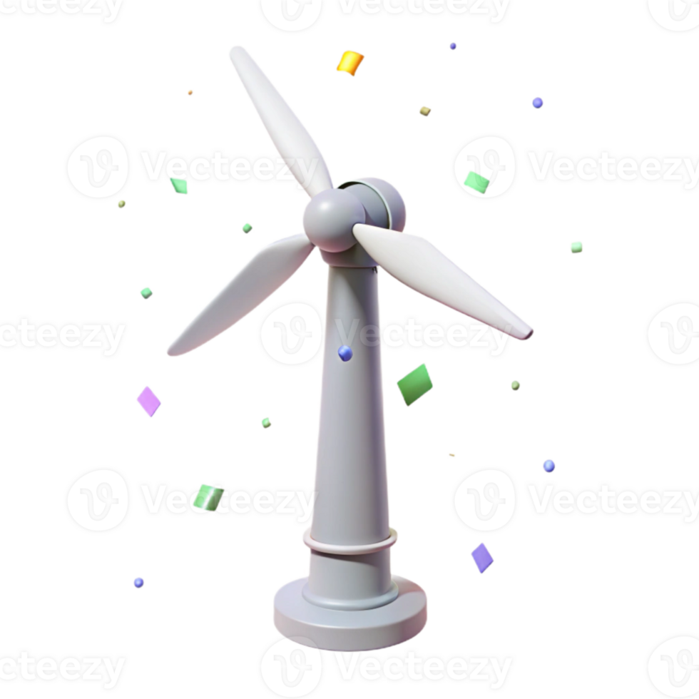 dramatic minimalist Vertical Axis Wind Turbine Urban Environment Isolated for Smart City Projects authentic png