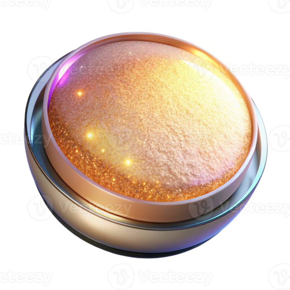 elegant abstract Highlighter Powder Shimmery Finish Radiant Glow Isolated for Illuminating Skin exclusive png