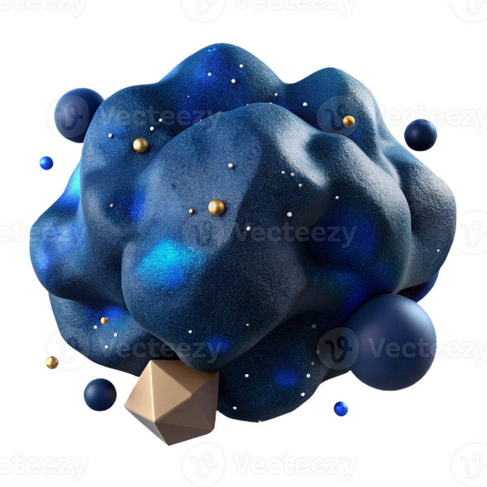 vibrant creative Watercolor Wash Dark Blue Isolated for Night Sky high quality png