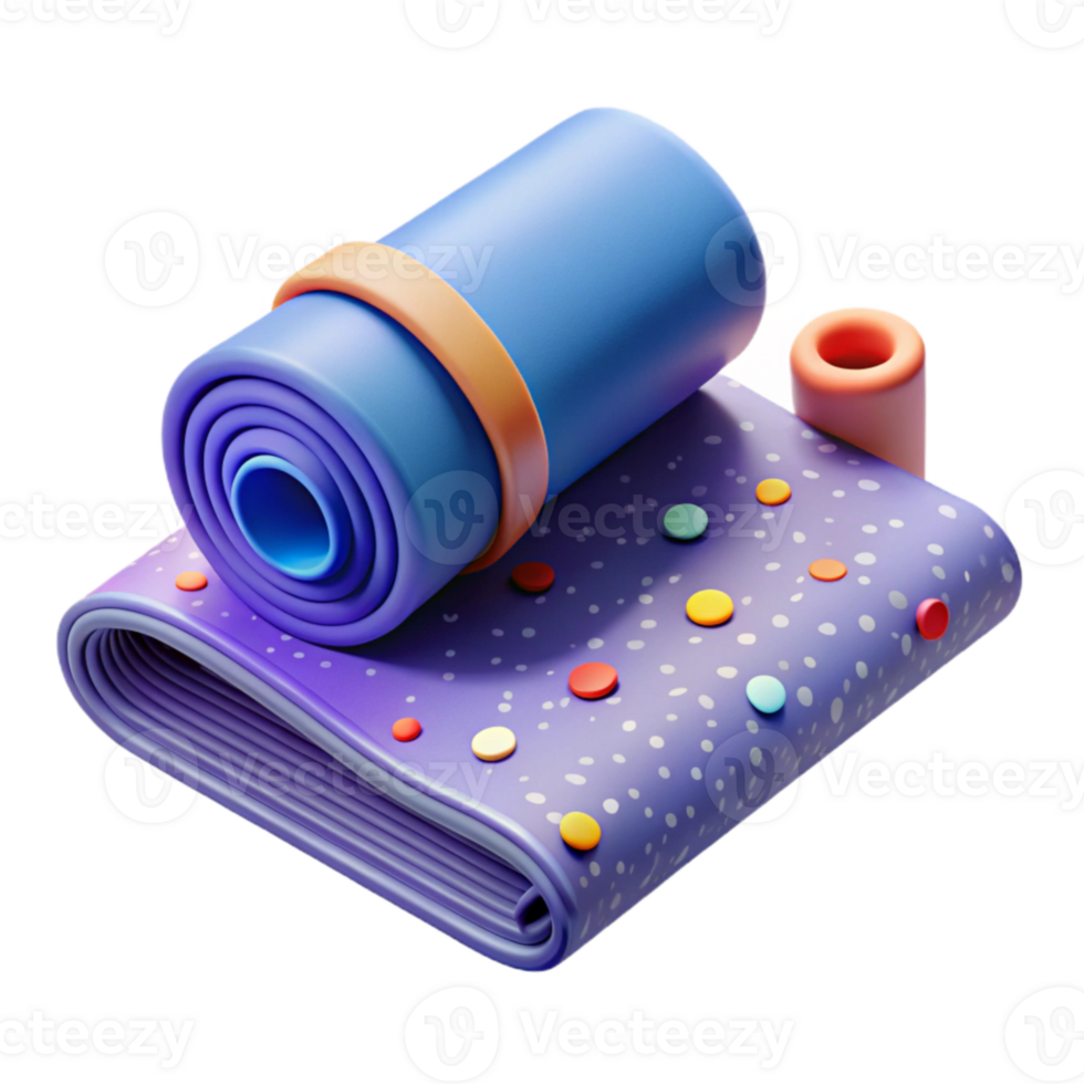 beautiful contemporary Yoga Mat Fitness Icon Transparent for Studio Branding exclusive png