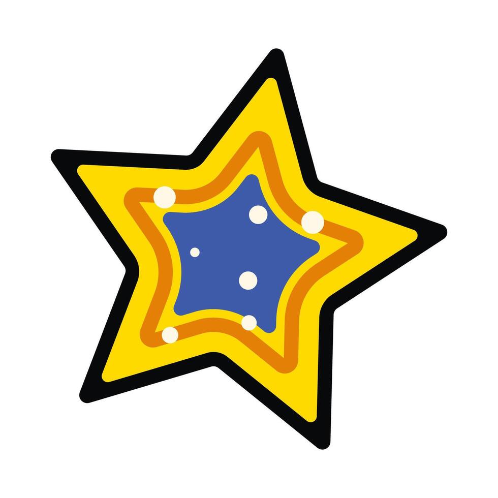 Colorful Cartoon Star design Illustration vector