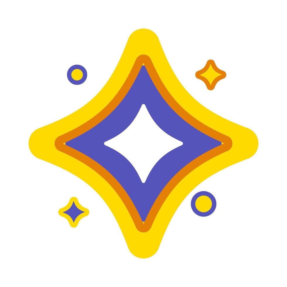 Colorful Star burst Graphic vector