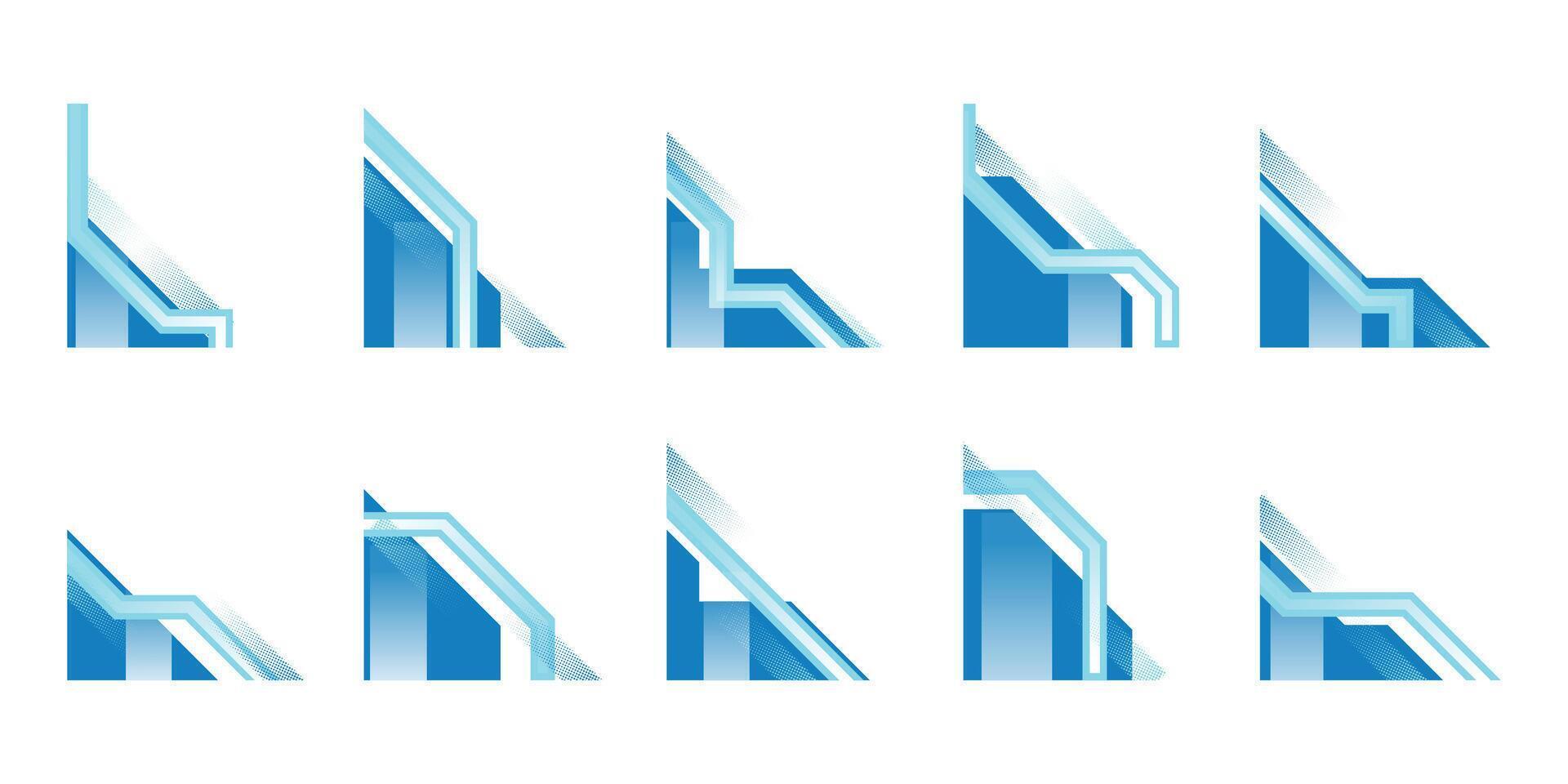 Business Elegant Corner Illustration vector