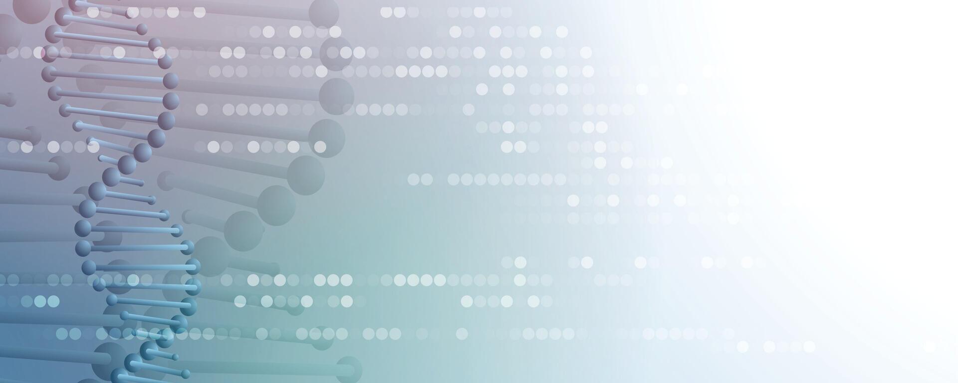 dna molecule and dna code background vector