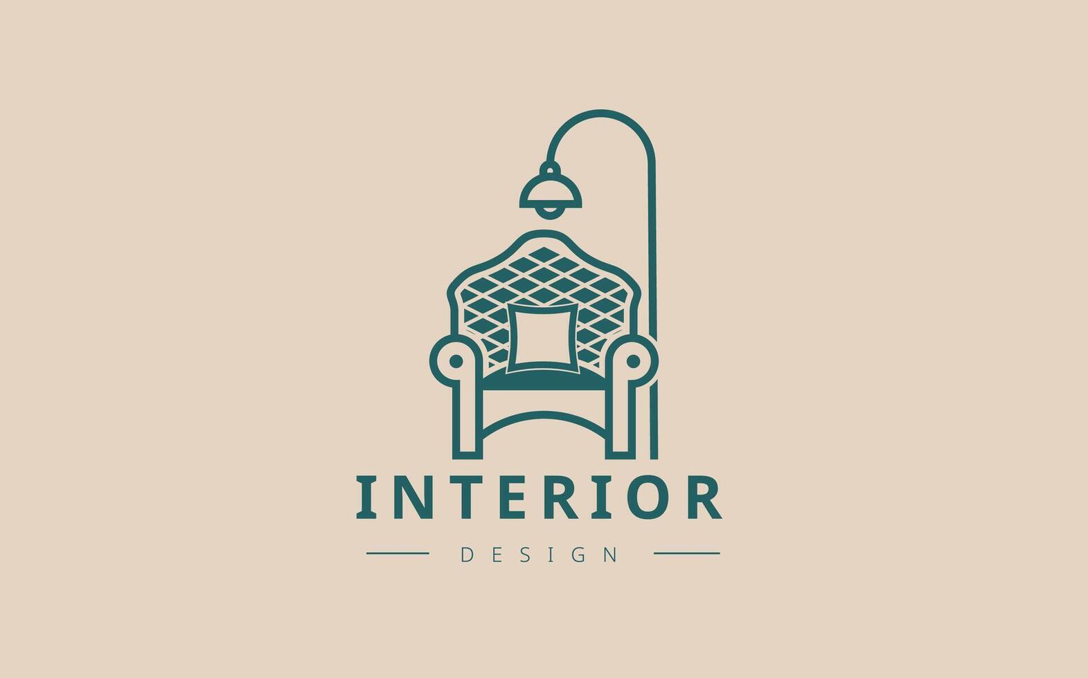 Modern Interior Branding Logo vector