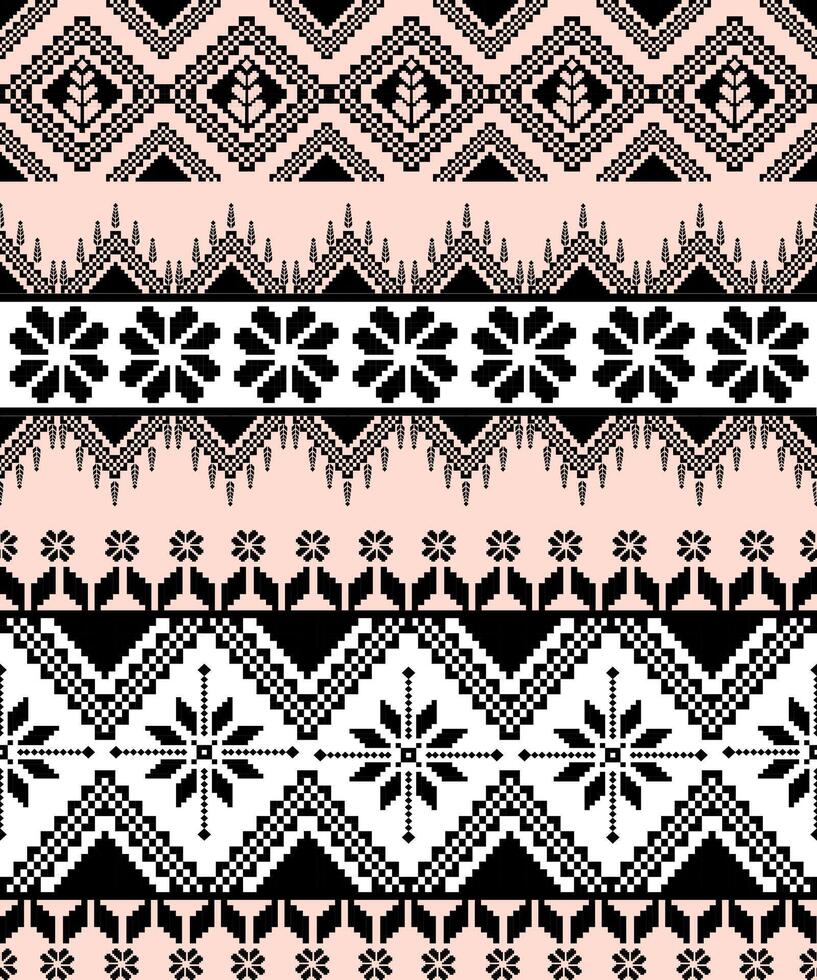 The sharp geometry of pixel fabrics offers a dynamic vector