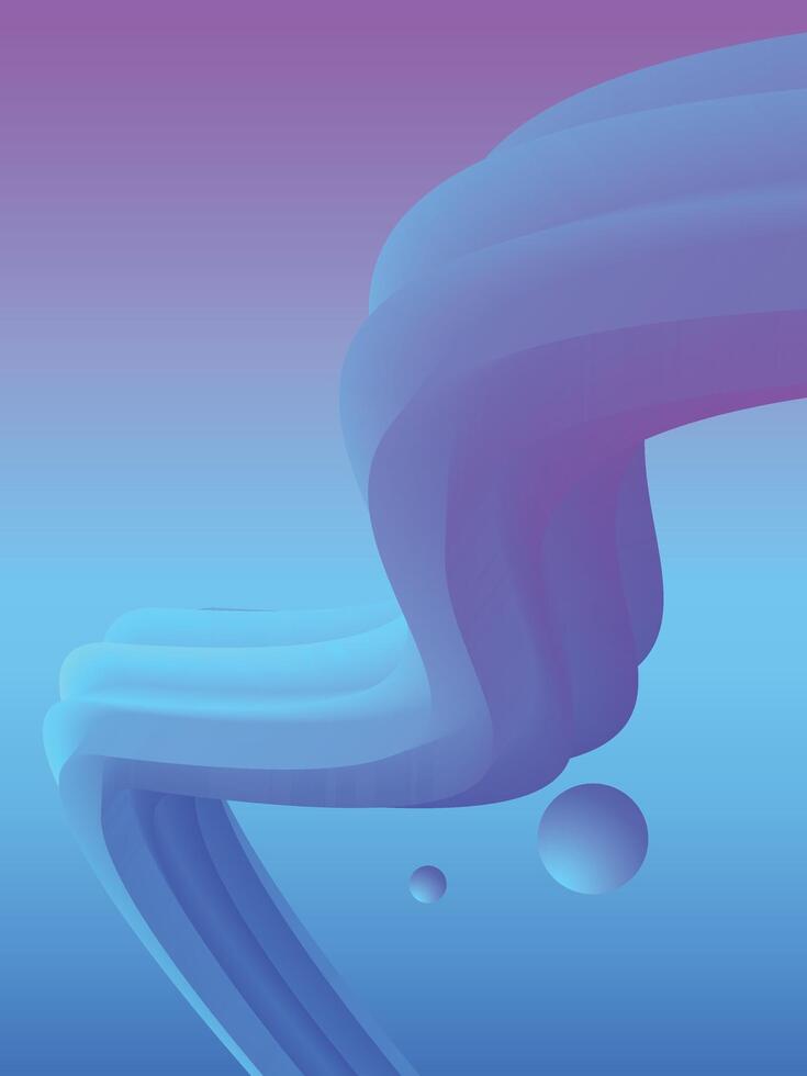 Liquid abstract background. Purple and blue fluid blob shapes banner template for social media, web sites. vector