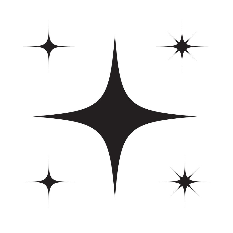 Simple Star Symbol set vector