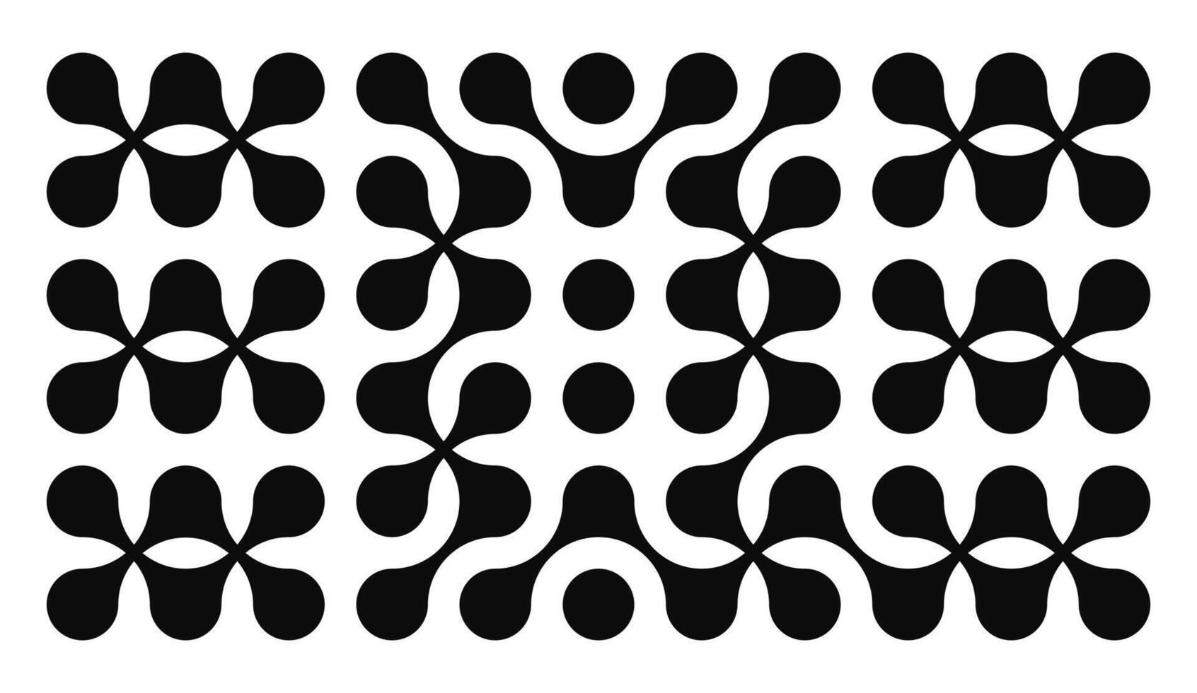 Set black metaballs isolated on white background. Modern contemporary geometric shapes and elements. vector