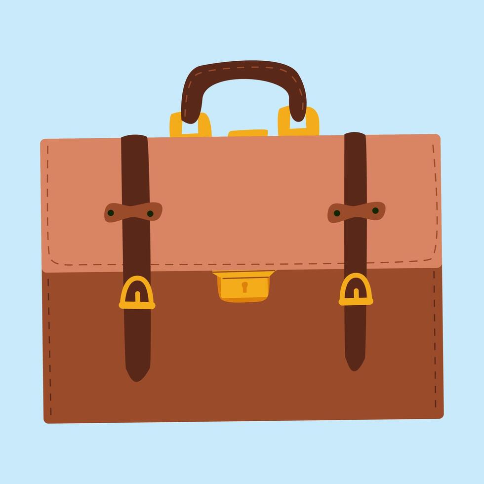 Happy father's day celebration with briefcase design for greeting card vector