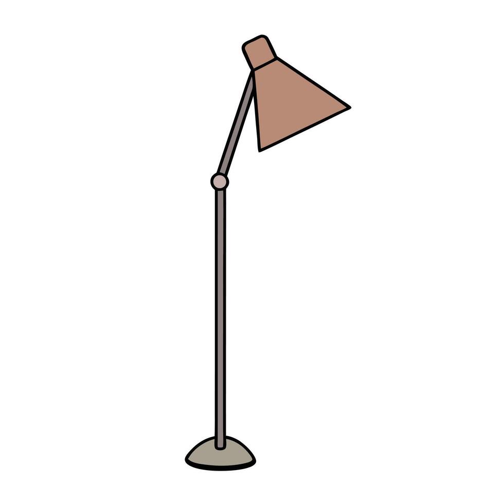 Stylish Floor Lamp Illustration vector