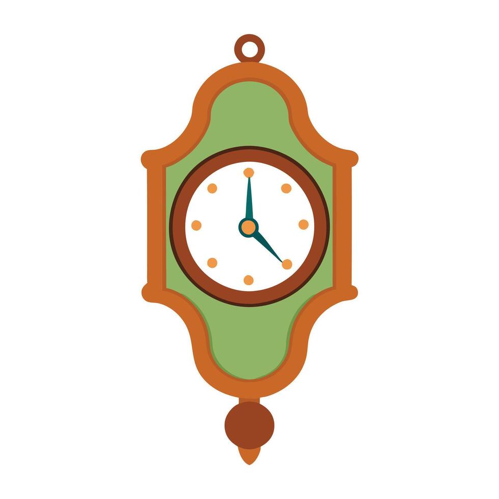 Decorative Wall Clock Illustration vector