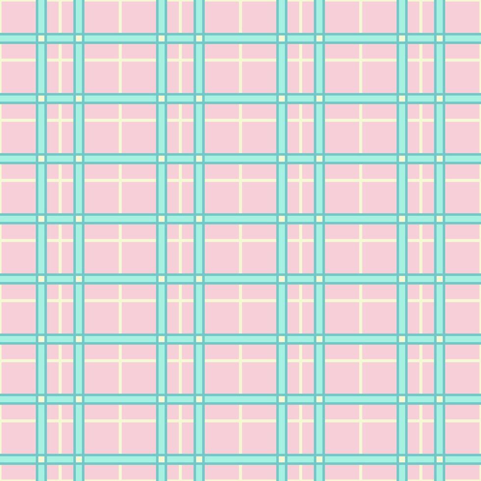 Pink plaid perfection, classic tartan pattern. vector