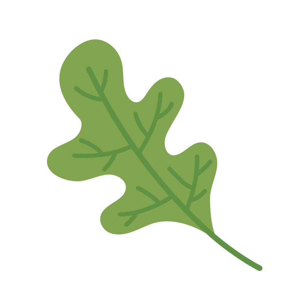 Illustration of geometric shaped leaves with green veins, icon or sign , eco friendly concept vector