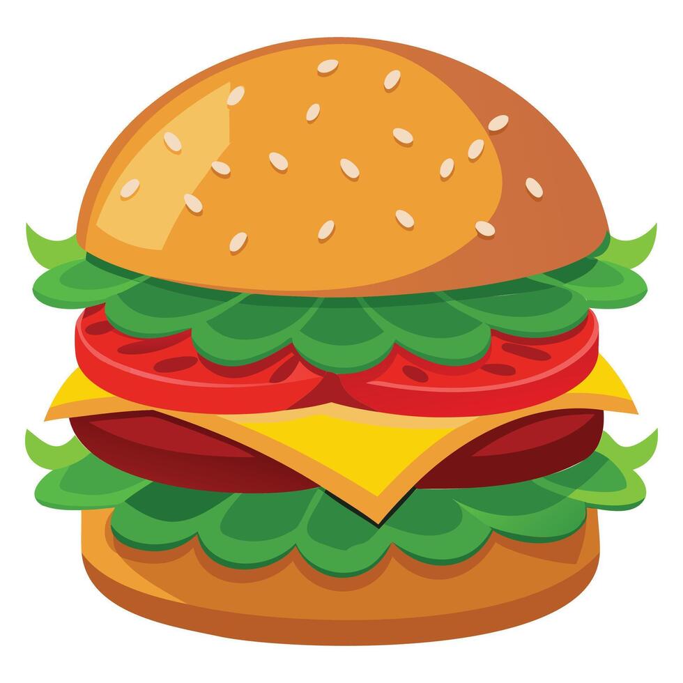 Creative Burger Design vector