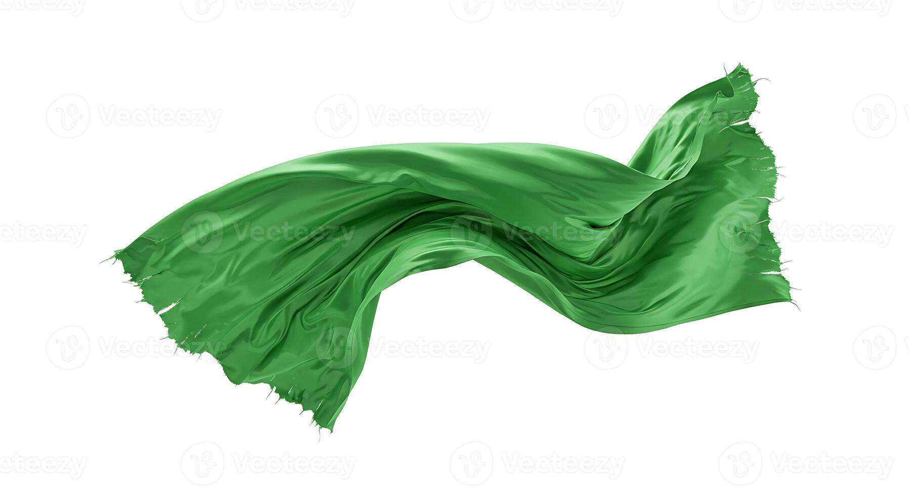 Elegant Green Silk Fabric Flowing Swirling Design Abstract Texture Background 3d art wave soft curve photo