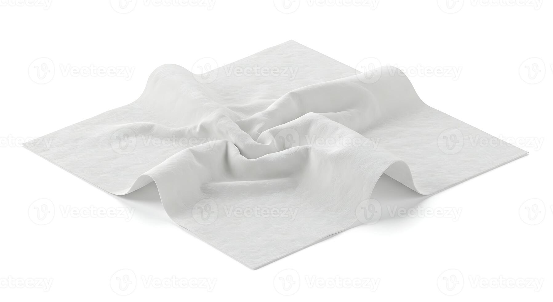 White Fabric Texture Crumpled Soft Material Background Clean Simple Elegant Design Textile Surface photo