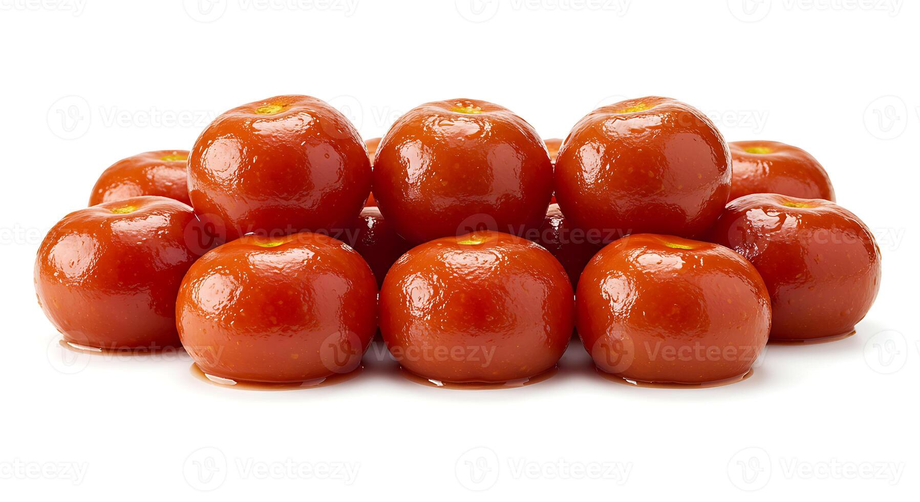 Glossy Red Tomatoes Pile Juicy Fresh Food Still Life Photography ripe diet farm round shiny white photo