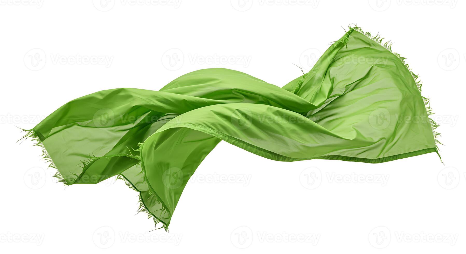 Elegant Green Fabric Swirling Flowing Textile Design Background art silk wave soft cloth satin drape photo