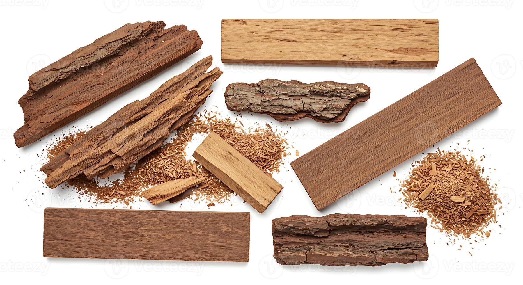 Natural Wood Texture Brown Wooden Pieces Rustic Plank Background bark grain chips design lumber photo
