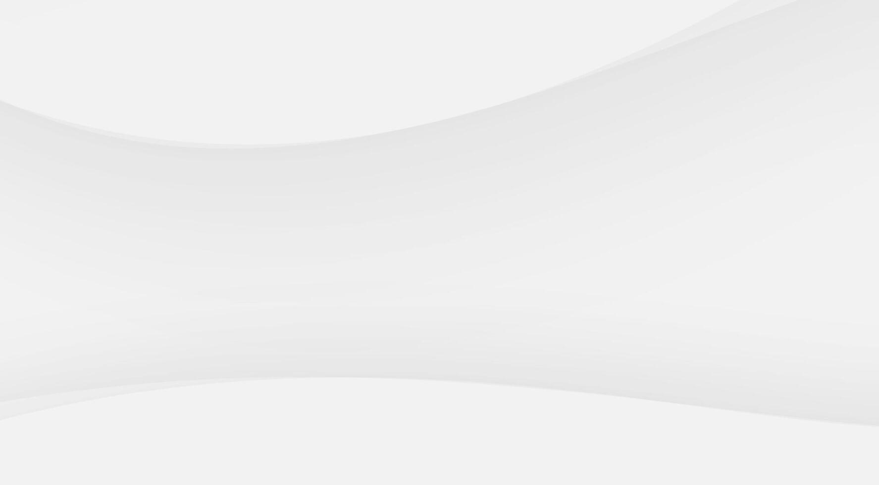 Clean minimalist white background smooth wave simple abstract texture vector