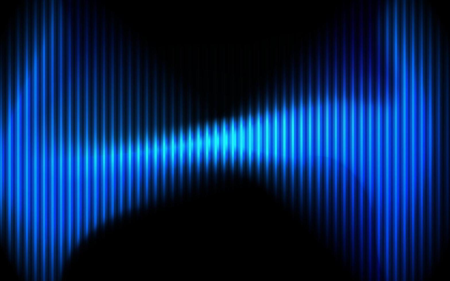 Blue abstract wave technology neon background glow futuristic vector
