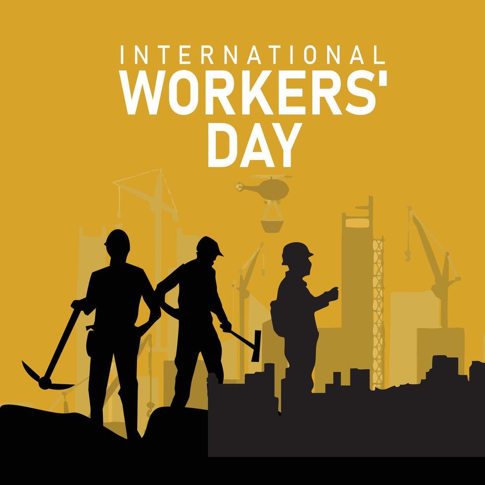 Celebrate May Day Eye-Catching Designs for Workers' Pride vector