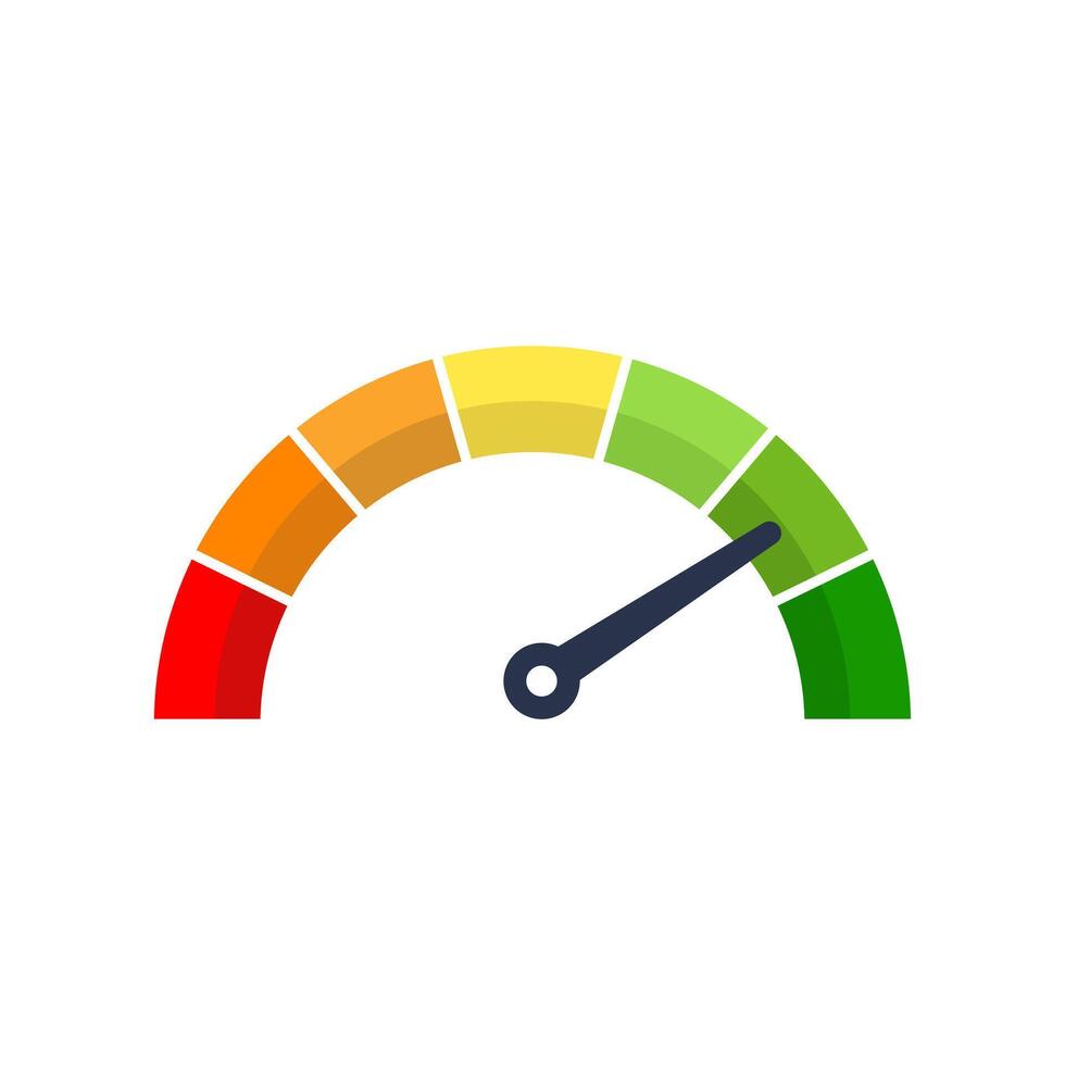 speedometer high meter stock vector