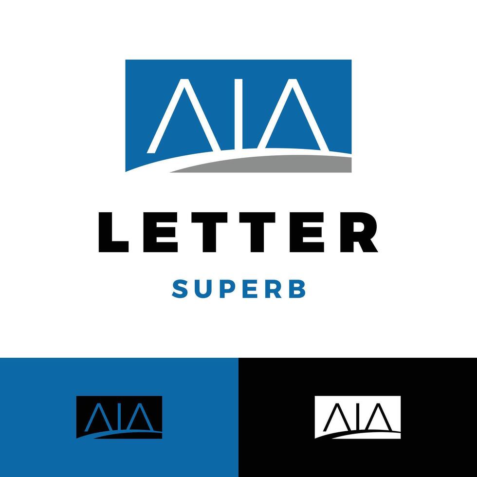aia icon logo design template vector