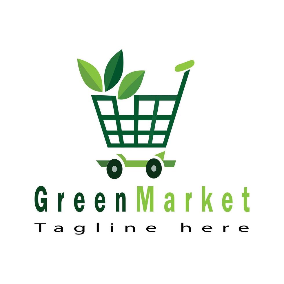 Eco friendly shop logo vector