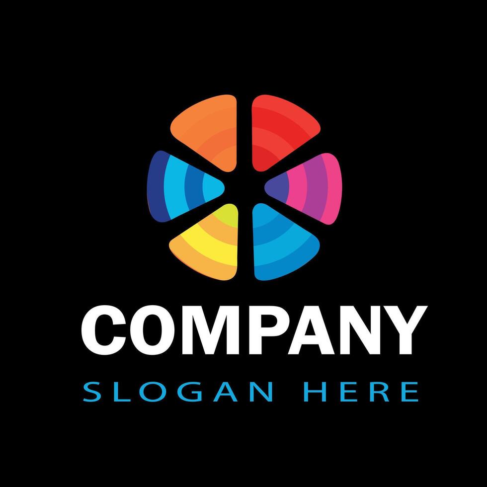 Abstract company design art vector
