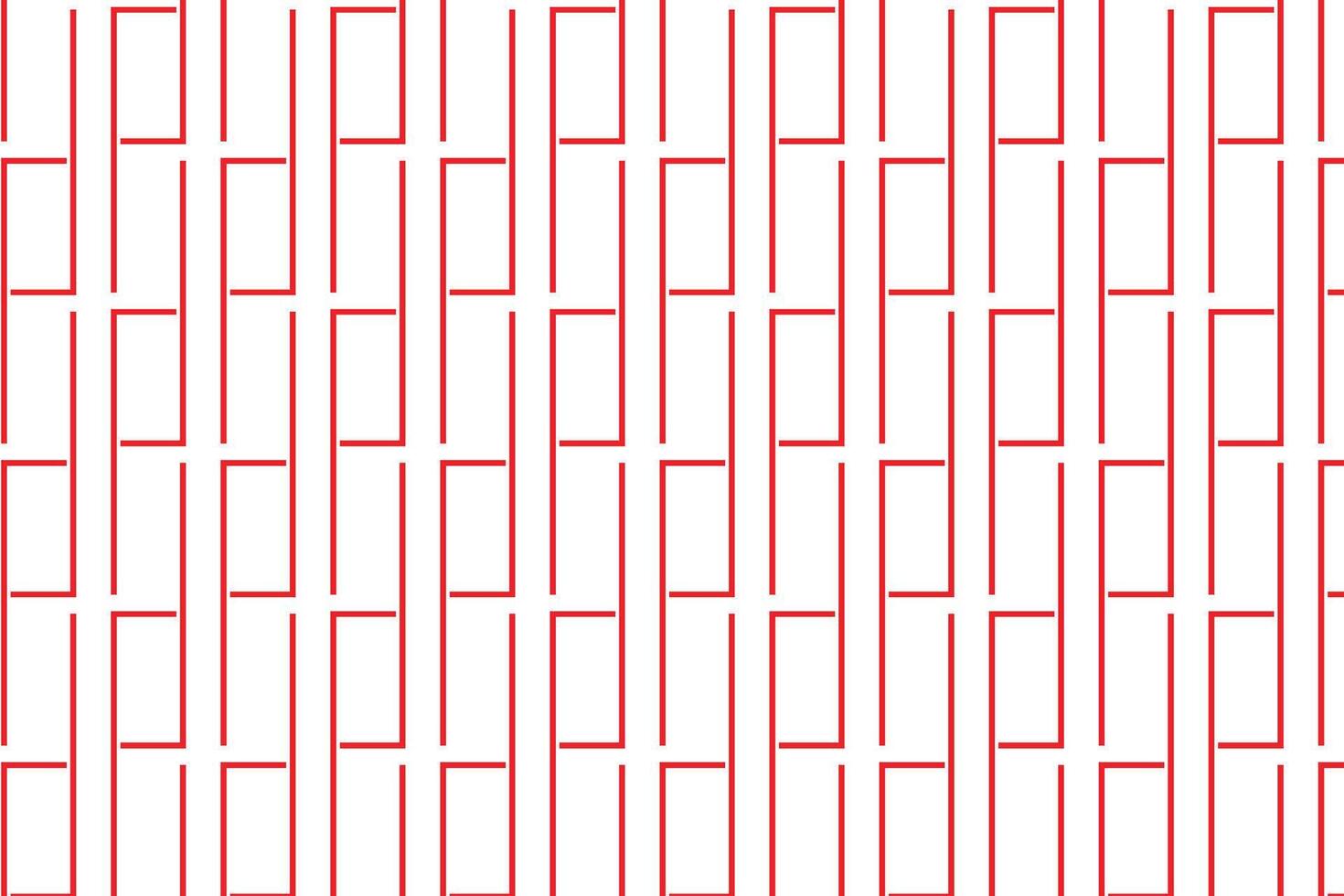 ned simple abstract asymmetrical red line pattern minimalistic geometric pattern with red outlined rectangles on white background vector