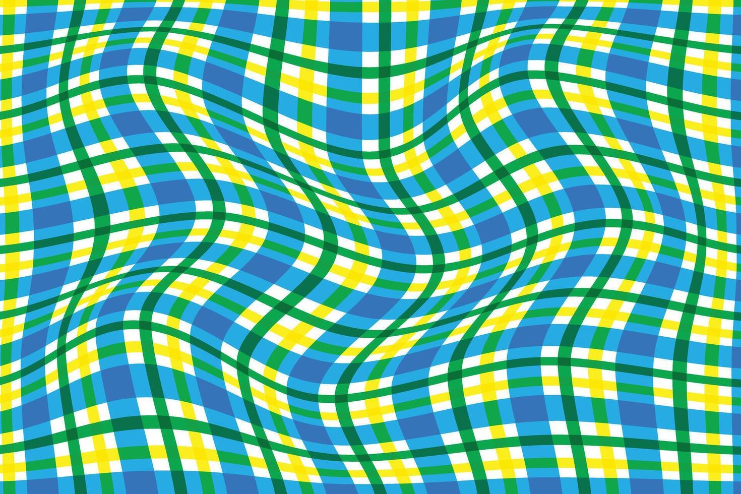 simple abstract sky yellow green creative smooth texture plaid check line wavy pattern tartan gingham plaid check wavy pattern the pattern of the squares vector
