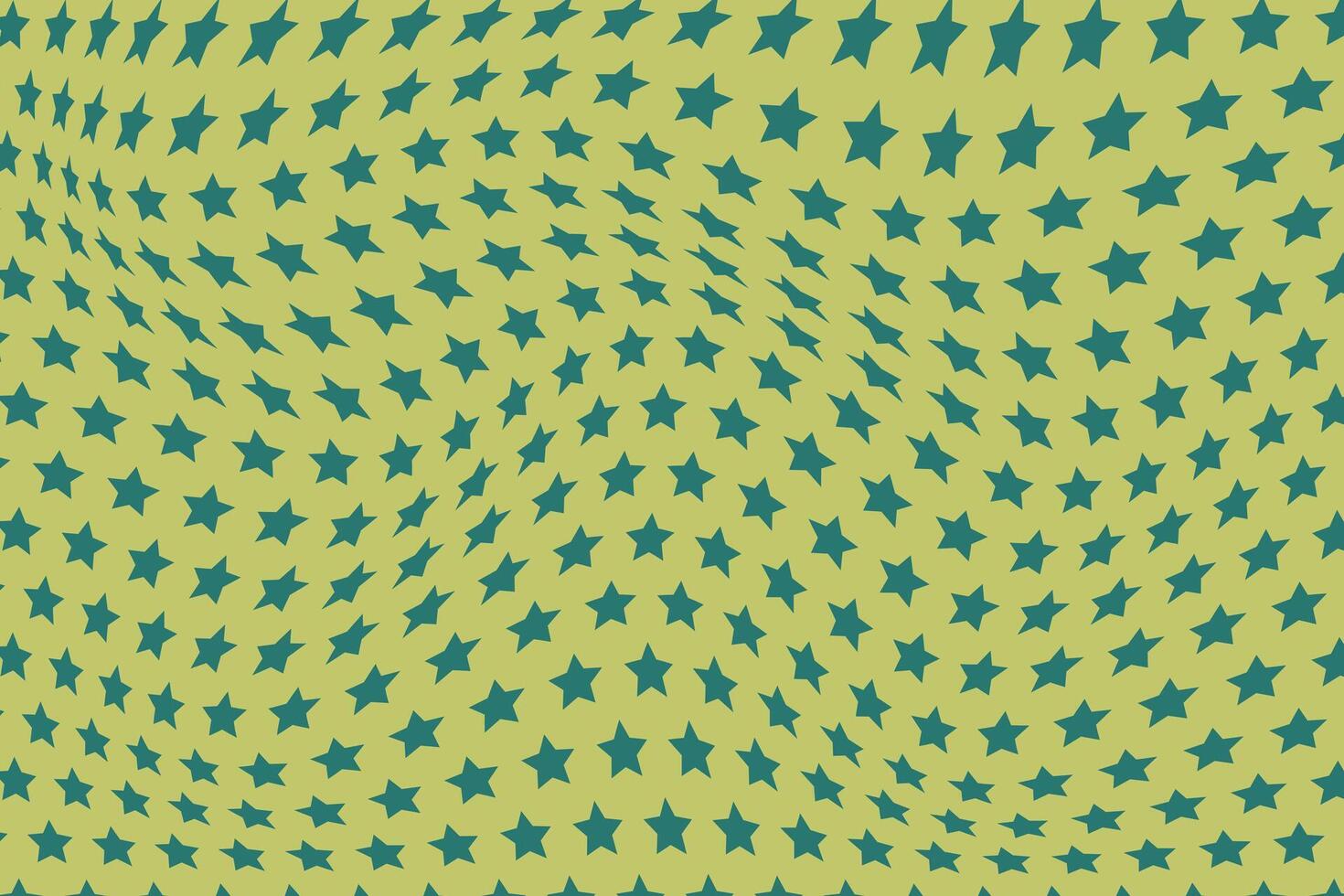 simple abstract dark color star wavy distort pattern on light olive color background dynamic star pattern with wavy distortion in vibrant yellow and green optical illusion design vector