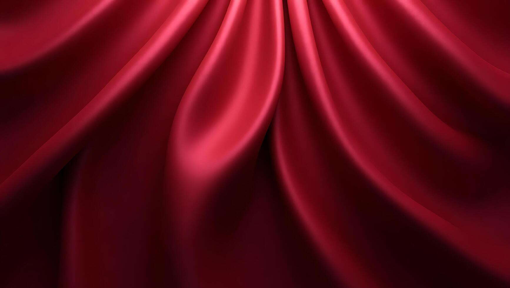 A cascade of crimson silk evoking feelings of opulent elegance romantic texture and smooth surface dramatic lighting photo