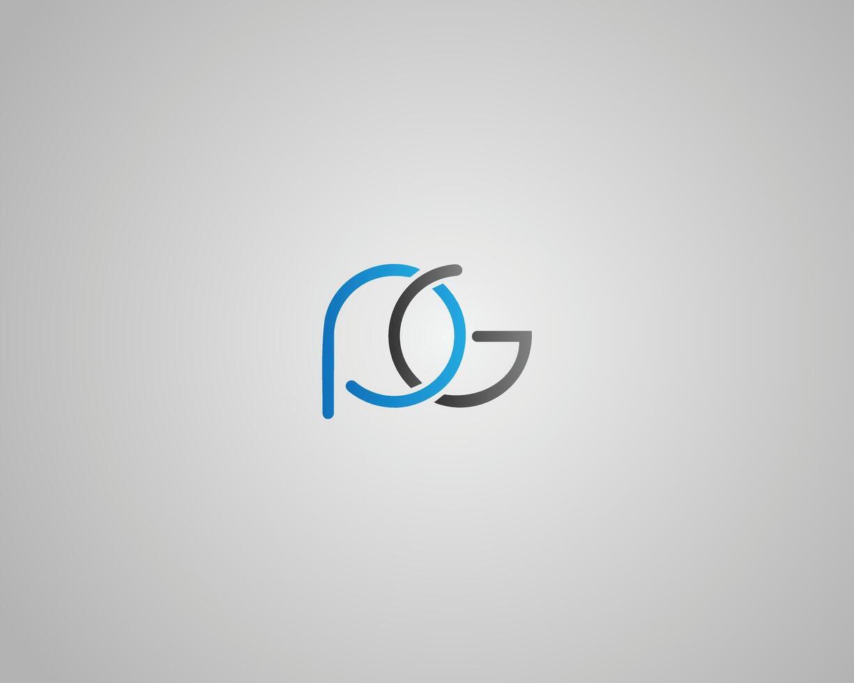 PG Letter Initial Logo Design Template. vector