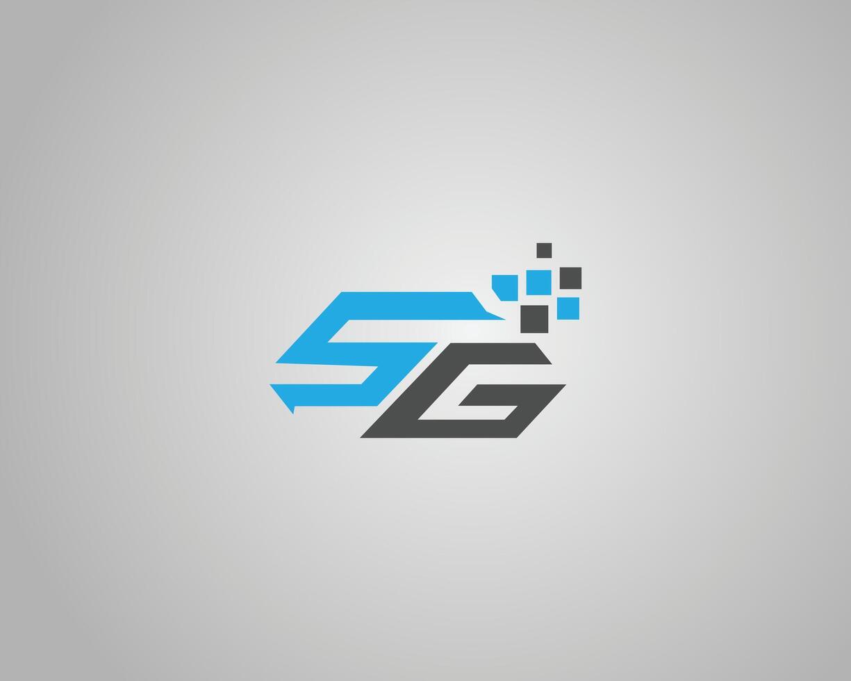 Modern 5G Technology Logo Design vector