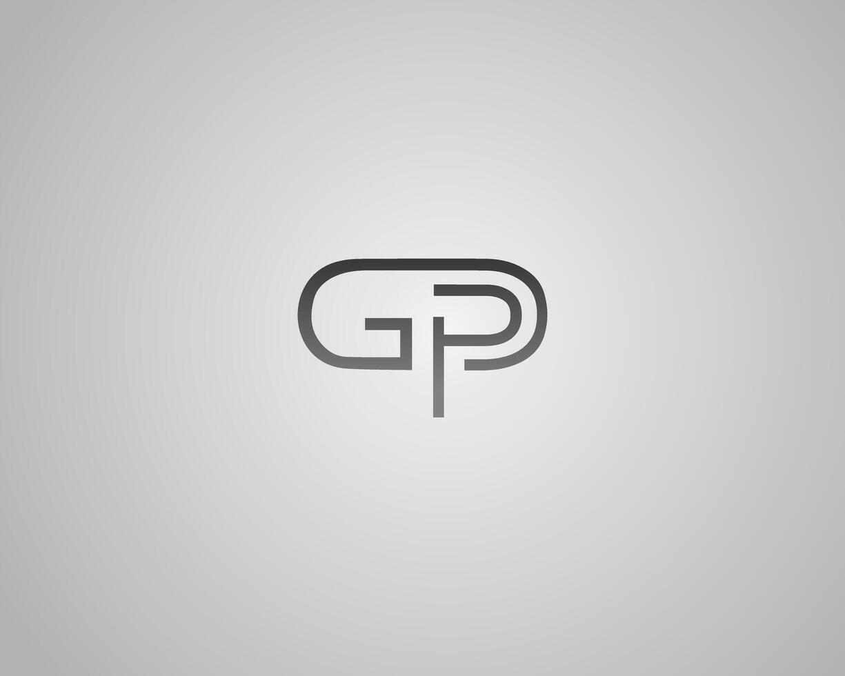 Letter GP abstract logo design icon template vector