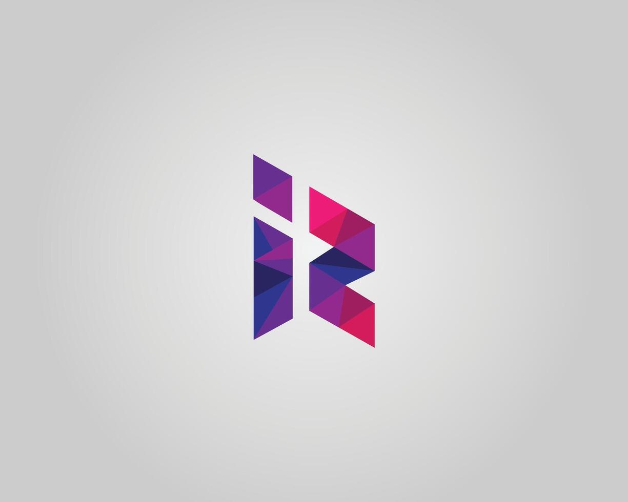 Letter IR or RI Logo Design Modern Template. vector